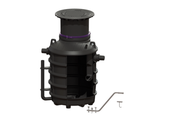 KESSEL Fettabscheider EasyClean ground NS 4, Direct, 550 950 mm, D, rechts 93004.80D DR