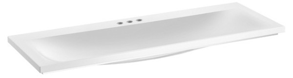 Keuco Mineralguss-WT Royal Reflex 34081 für 3 Loch Armaturen, weiß 34081311303