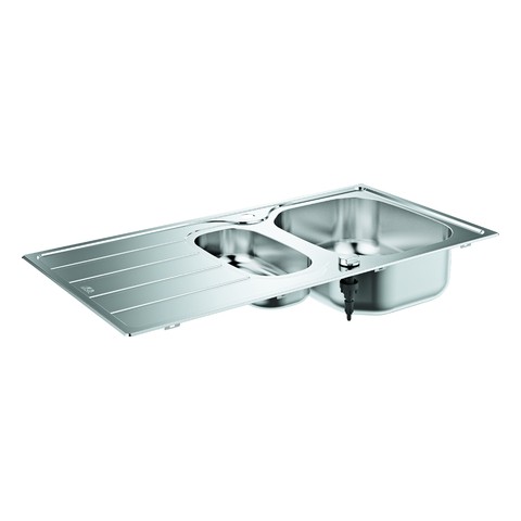 GROHE Edelstahlspüle K200 31564_1 mit 1,5 Becken Abtropffläche 965x500mm 31564SD1