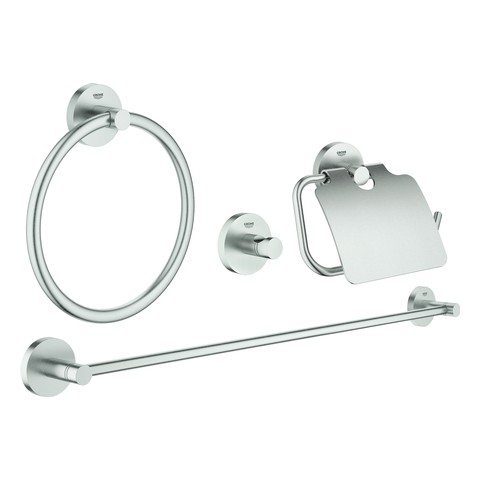 GROHE Master Bad-Accessoire Set 4-in-1 Essentials 40776_1 supersteel 40776DC1