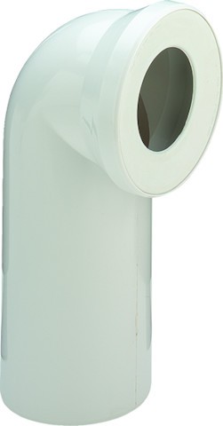Viega WC Anschlussbogen 90 Grad 3811 in DN100 aus Kunststoff weiss 100551