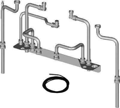 Wolf Anschluss-Set CGB-2/CSW-120 für Aufputzinstallation