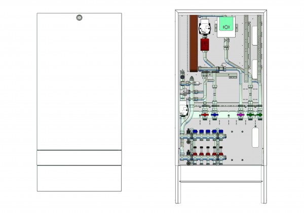 strawa Frischwasser-Wohnungsstation Friwara W32-FBR-63-AP 3 Hkr.