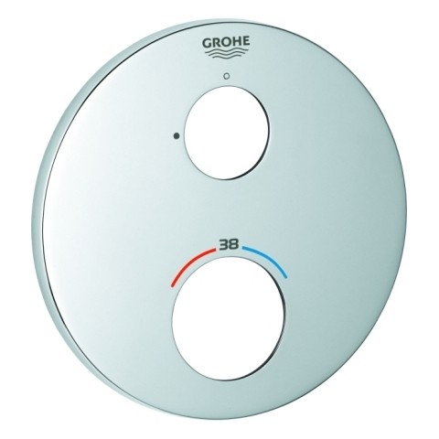 GROHE Rosette 49073 rund für Thermostat-Fertigmontagesets chrom 49073000