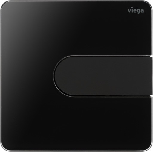 Viega Urinal Ausst.-Pl. VfS 23 8613.29 in tiefschwarz/tiefschwarzmatt 774820