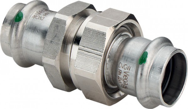 Viega Verschraubung mit SC Sanpress Inox 2360 in 28mm Edelstahl 437411