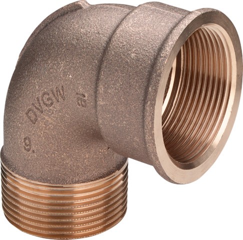Viega Bogen 90 Grad 3092 in R1/4 x Rp1/4 Rotguss 318000