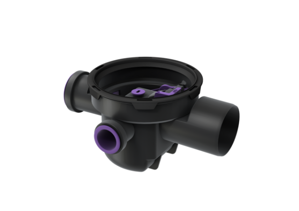 KESSEL Grundkörper Der Universale DN 100, 3 Zuläufe, m. Rückstauverschluss 27600