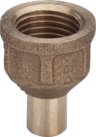 Viega Übergangsmuffe 94246G in 15mm x Rp3/8 Rotguss 118549