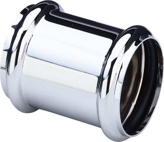 Viega Muffe 5695 in 32mm Messing verchromt 102371