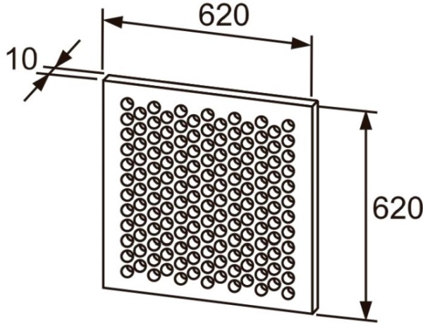 Wolf Umuftansaugplatte verkehrsweiß für Euro-Rasterdecke RAL 9016 6523104