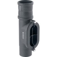 Geberit Silent-Pro Reinigungsstück 90Gr mit  ovaler Serviceöffnung d125mm 393.603.14.1