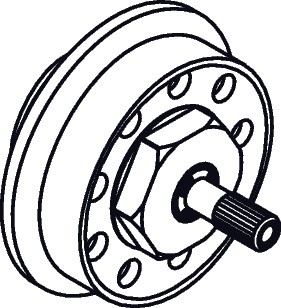 Hansgrohe Rosettenmutter Quattro F-Set chrom 96489000