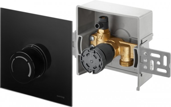 OVENTROP-Unibox RTL RTL, Echtglas schwarz 1022751