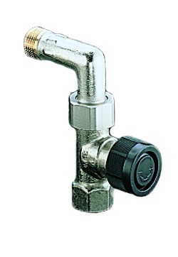 OVENTROP-Durchgangsventil mit Bogen 1/2" für "Bypass-Combi" Uno/Duo 1181304