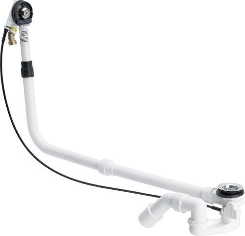 Viega Ab-und Überlauf Multiplex Trio 6161.72 in 1070mmxDN40/50 verchromt 727987