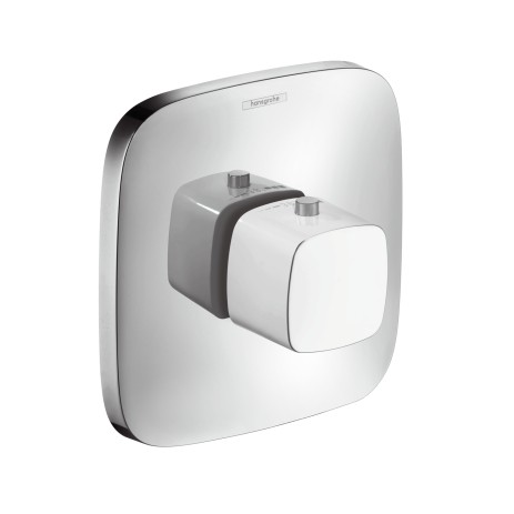 Hansgrohe Thermostat Unterputz PuraVida Highflow Fertigset weiss/chrom 15772400