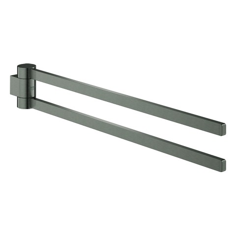 GROHE Handtuchhalter Selection 41063 2-armig schwenkbar hard graphite geb. 41063AL0