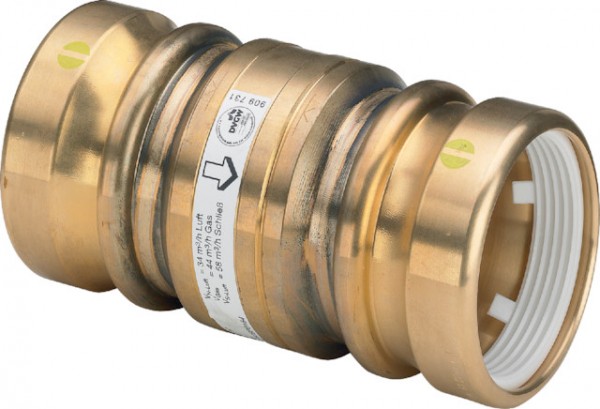 Viega Gasströmungswächter Typ R-Ü 9652.1 in 40mm Rotguss 493295