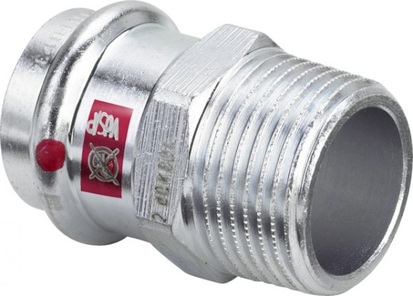 Viega Übergangsstück mit SC Prestabo 1111 in 22mm x R1 Stahl verzinkt 704797