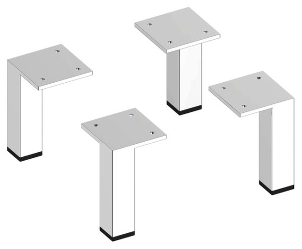 Keuco Möbelfüße Edition 90 39098, Set, 4 Stück, Chrom-finish 39098010000