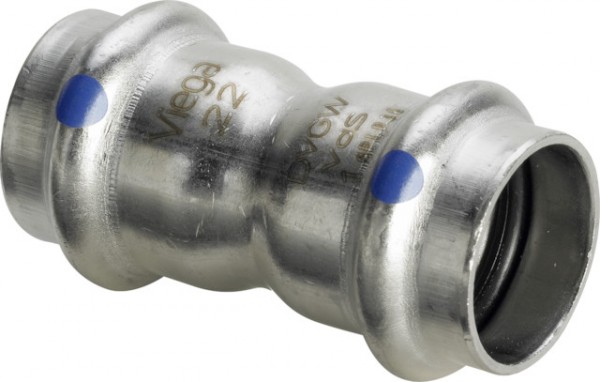 Viega Muffe mit SC Sanpress Inox 2315LF in LABS-frei in 28mm 666057
