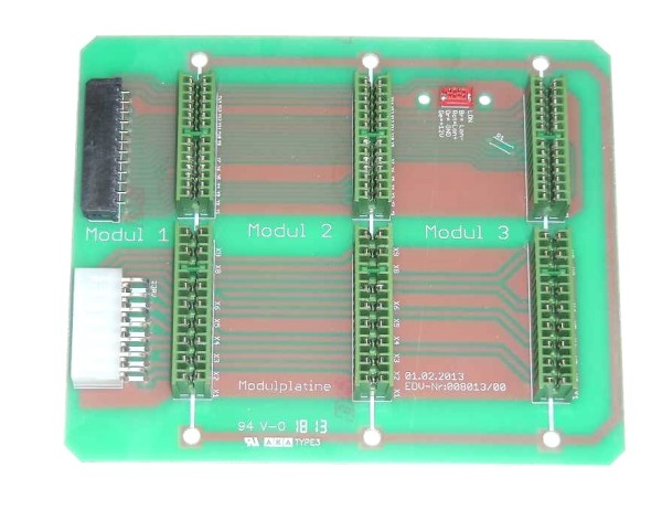 WINDHAGER Modulanschlussplatine kpl. gel Modulanschlussplatine kpl. 3-fach horizo 048754