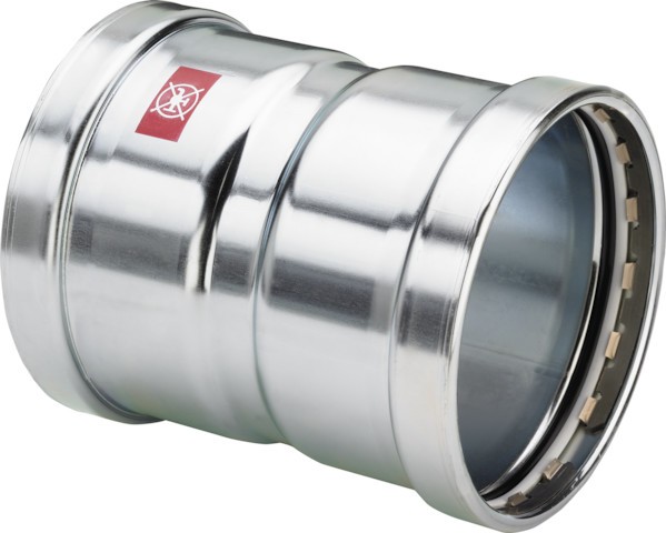 Viega Muffe mit SC Prestabo 1115XL in 88,9mm Stahl verzinkt 597740