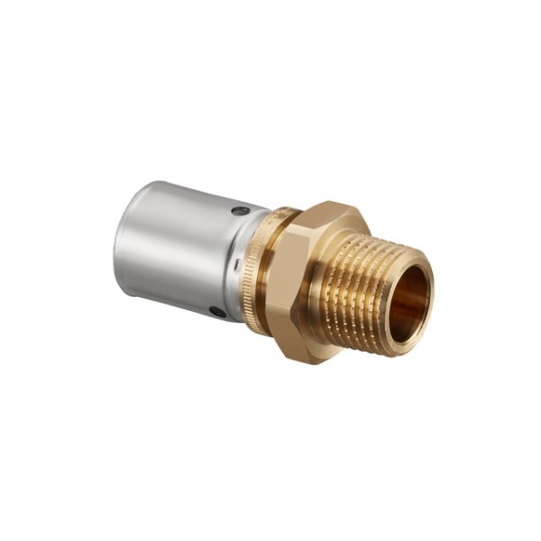 OVENTROP-Press-Anschluss m. AG "Cofit P" 32x3,0mm x R1", Rotguss/Edelstahl, roh 1512051