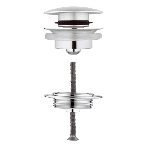 GROHE Ablaufgarnitur 65807 mit Klickverschluss chrom/titanium 65807BS0