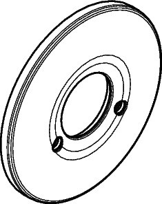 Hansgrohe Rosette Brausenmischer Unterputz Export chrom 96555000