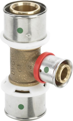 Viega T-Stück Fonterra 1218.3 in 40x17x40mm Rotguss 656409