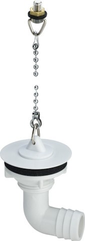 Viega Ablaufventil 7373.1 in G3/4 x 50mm Kunststoff weiss 125523
