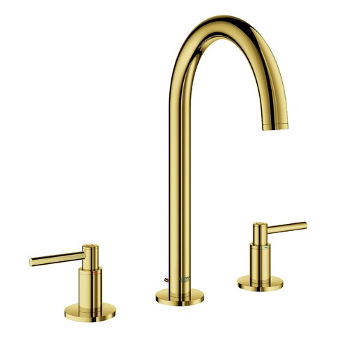 GROHE 3-Loch-WT-Batterie Atrio 20009_3 Rohrauslauf Hebelgriff cool sunrise 20009GL3