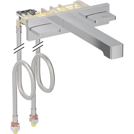 Geberit ONE WT-Armatur eckis Design Wandmontage, Zweigriffmischer, L22 116.465.21.1