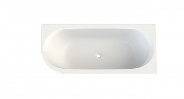 Whirlpool-Comfortw. basic Acryl derby r. 180x80cm Abl. mittig rechts weiss VIGOUR