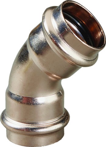 Viega Bogen 45 Grad Seapress 0326 in 22mm CuNiFe 453893