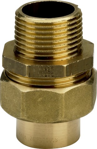 Viega Rohrverschraubung 94343G konischdichtend in 18mm x R1/2 Rotguss 111984