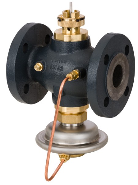 Danfoss Vol.-stromregl. mit Stellv. AVQM DN32, Kvs 12,5, PN25, GGG-40.3, Flansch 003H6756