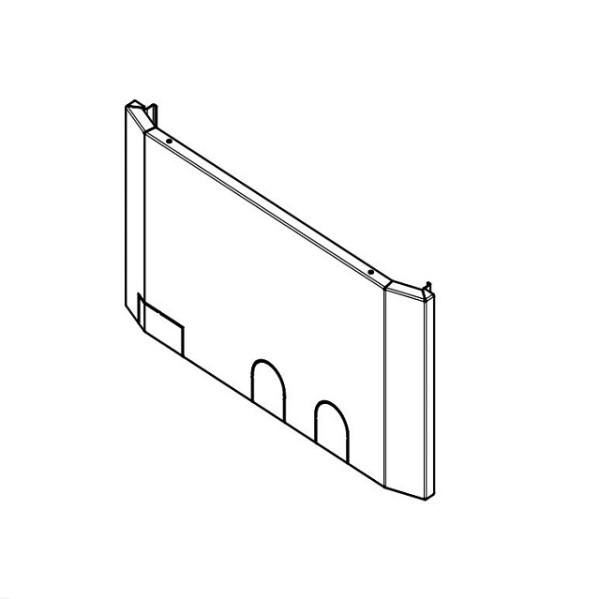 WINDHAGER De. hi. BW2P be. basaltgr. FS/ Deckel hinten BW2P beschichtet basaltgra 055148