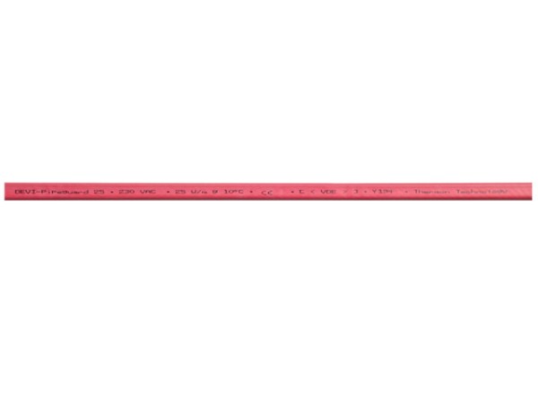 Danfoss ECpipeguard-25 (SLPG), rot Schutzgeflecht (Schutzklasse I), 25 W/m 088L1105