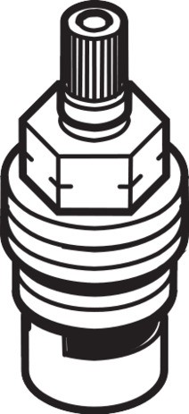 Hansgrohe Absperrobertiel Axor linksschließend DN15 Keramik 96351000