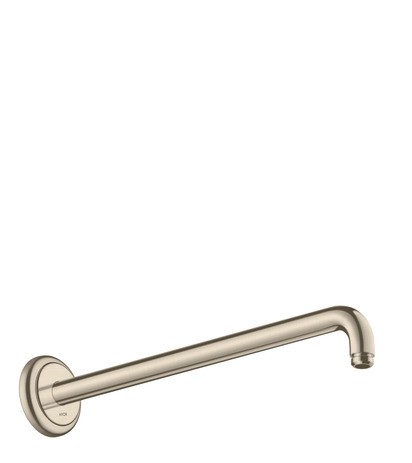 Hansgrohe Brausearm DN15 389mm Ausladung Axor 90 Grad brushed nickel ohne Kugelgelenk 27348820