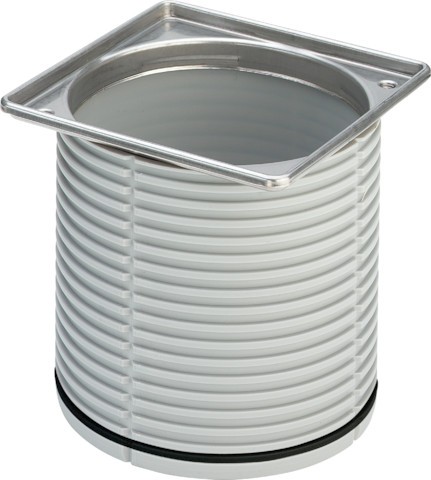 Viega Aufsatzrahmen Advantix 4949.1 in 100x100 Chromnickelstahl 488987