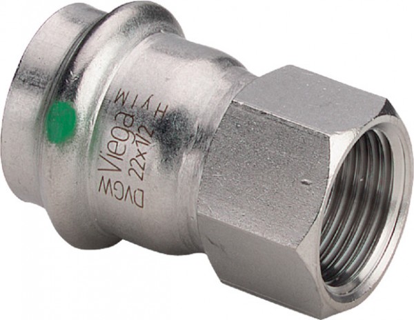 Viega Übergangsst. mit SC Sanpress Inox 2312 in 15mm x Rp3/4, Edelstahl 436582