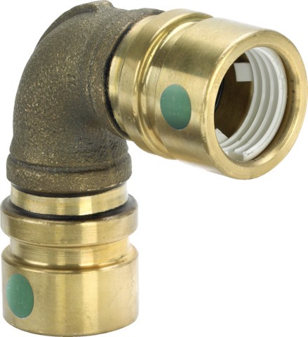 Viega Bogen 90 Grad mit SC Geopress 9616TW in 40mm Rotguss 765668