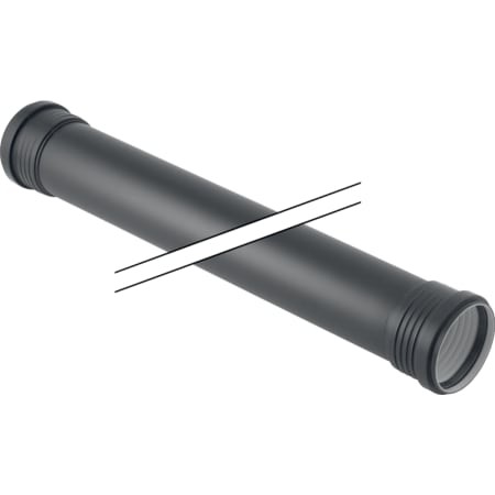 Geberit Silent-PP Rohr mit zwei Muffen d32x2 L: 100cm 390.011.14.1