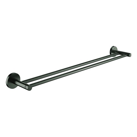 GROHE Doppel-Badetuchhalter Essentials 40802_1 654mm hard graphite gebürstet 40802AL1