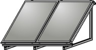 Wolf AluFlex-U Aufstellgerüst Hochformat für 2 Kollektoren F3-1/CFK-1 2484083