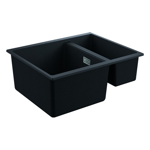 GROHE Kompositspüle K500 31648 1,5Becken 555x460mm re/li granit schwarz 31648AP0